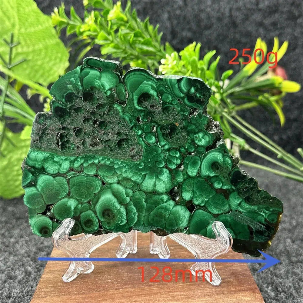 Malachite Crystal Slice