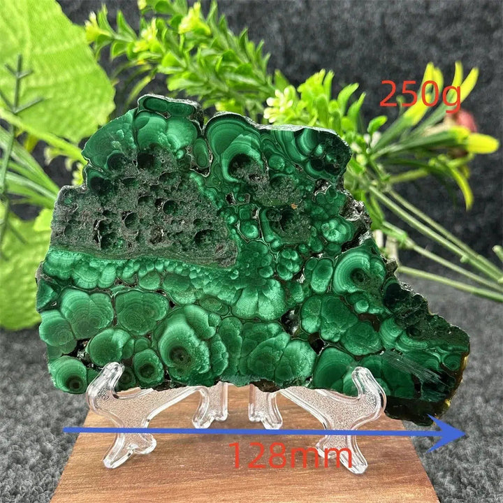 Malachite Crystal Slice