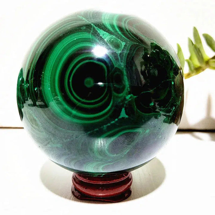 Malachite Crystal Sphere ‘High Quality’