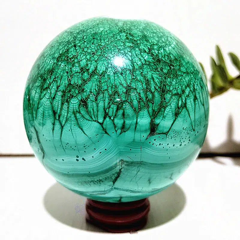 Malachite Crystal Sphere ‘High Quality’