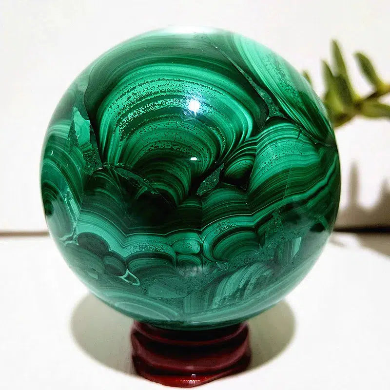 Malachite Crystal Sphere ‘High Quality’