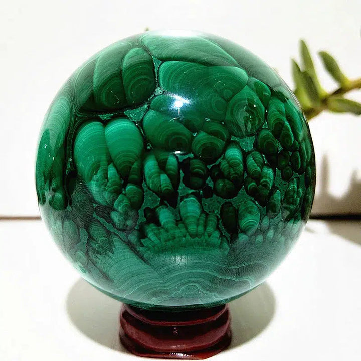 Malachite Crystal Sphere ‘High Quality’