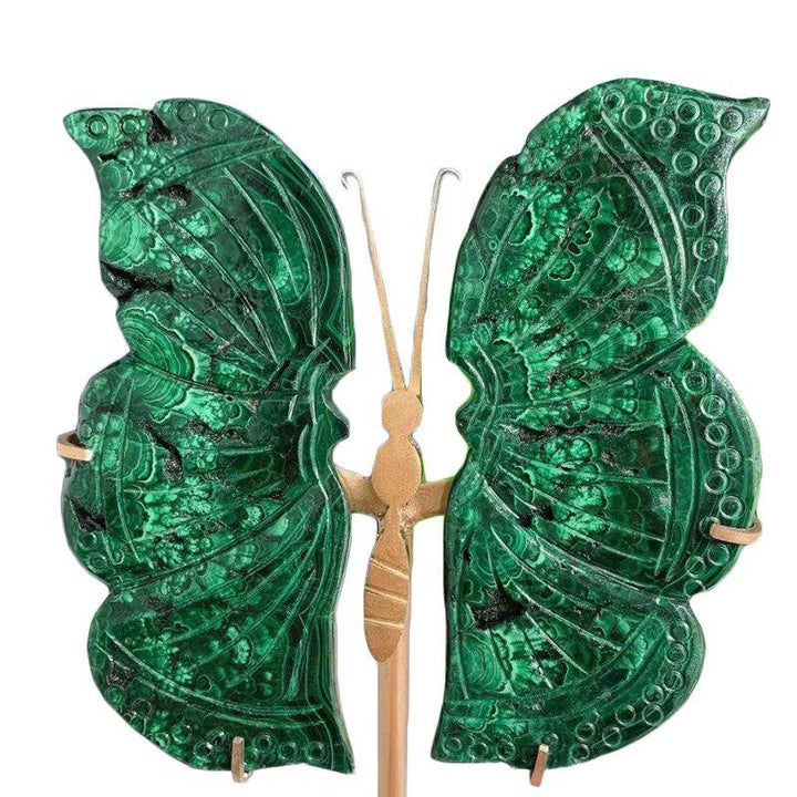 Malachite Hand-carved Fairy Butterfly Wings