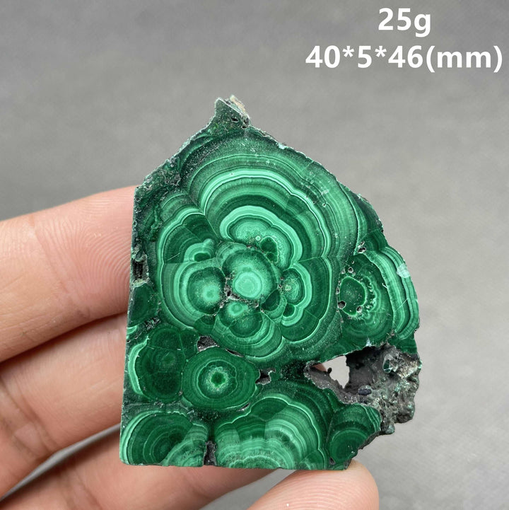 Malachite Polished Slice