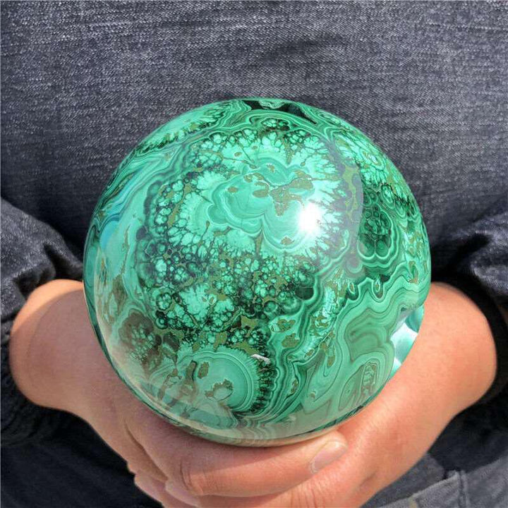 Malachite Sphere In 3 Sizes