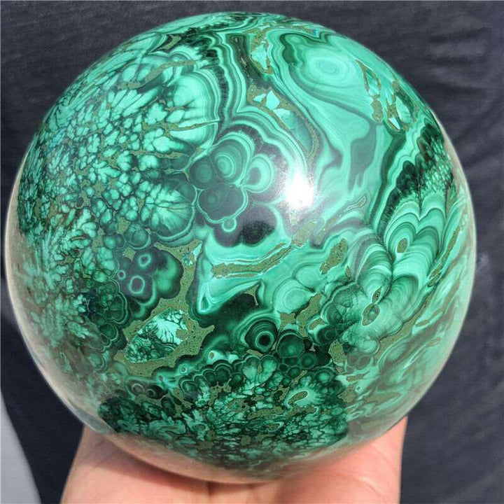 Malachite Sphere In 3 Sizes