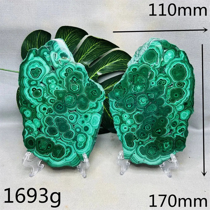 Malachite Twin Slices