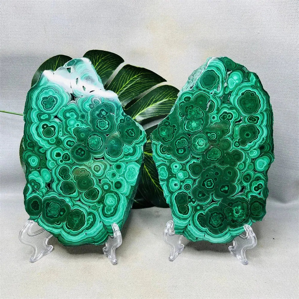 Malachite Twin Slices