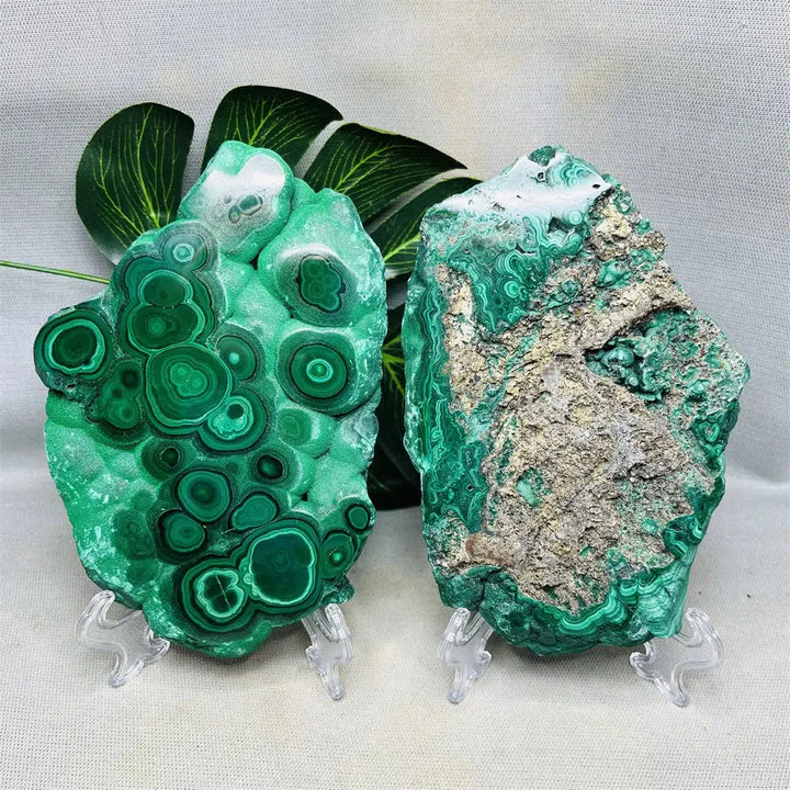 Malachite Twin Slices