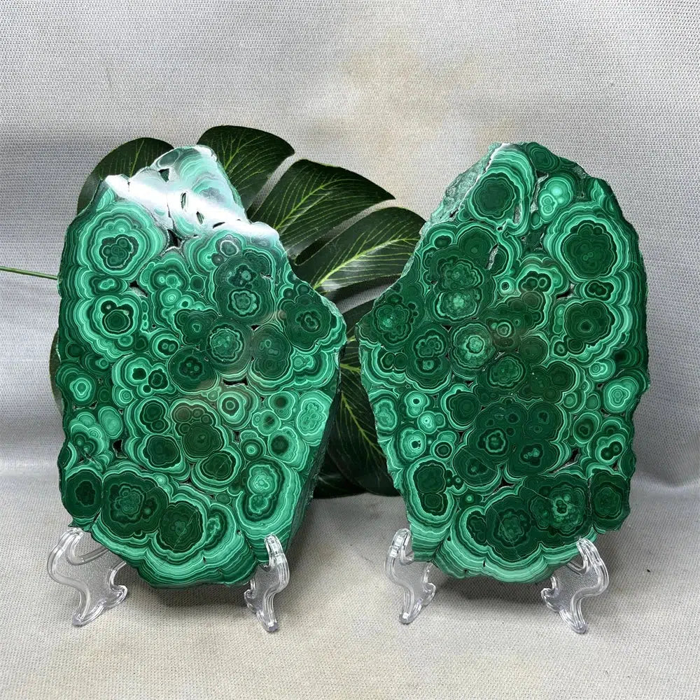 Malachite Twin Slices