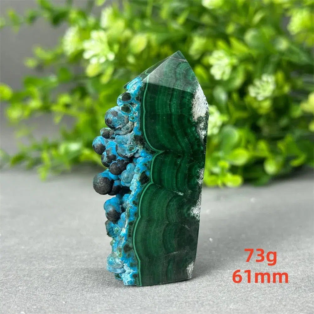 Malachite and Blue Azurite Tower