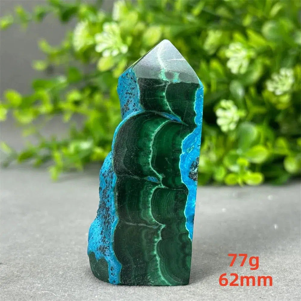 Malachite and Blue Azurite Tower