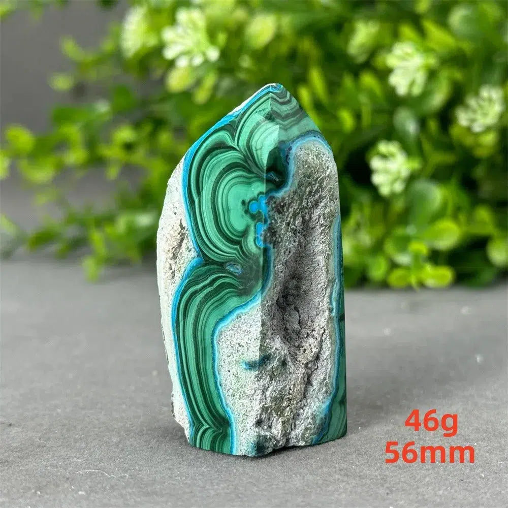 Malachite and Blue Azurite Tower