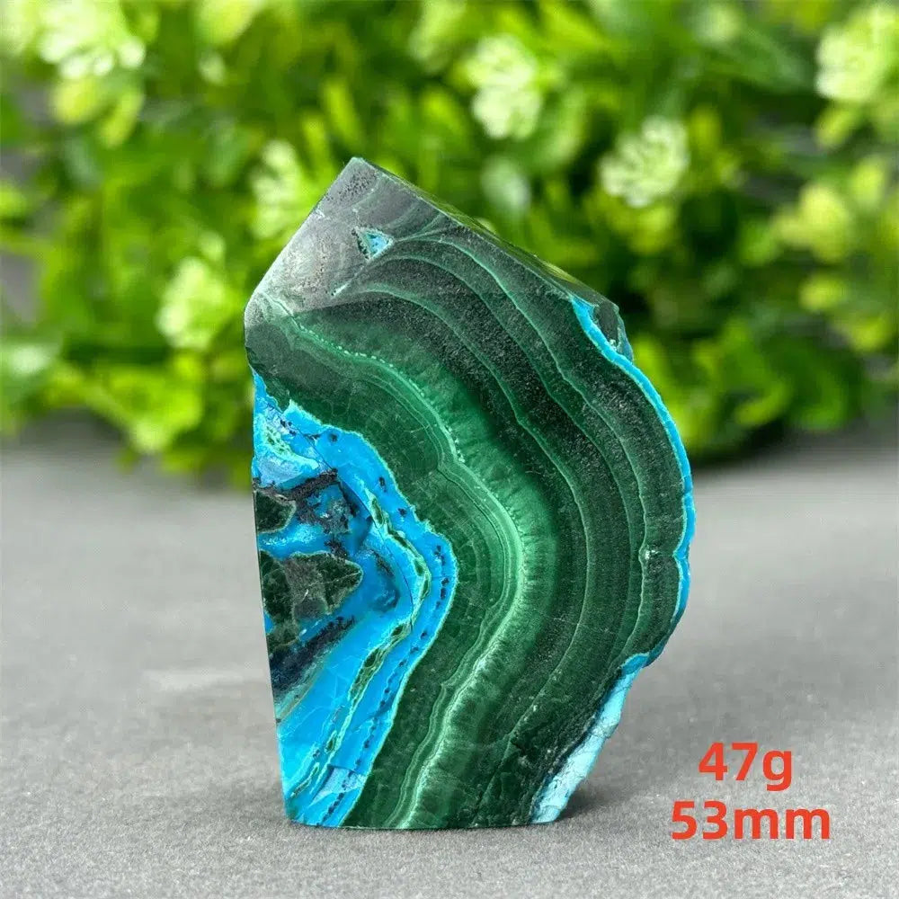 Malachite and Blue Azurite Tower