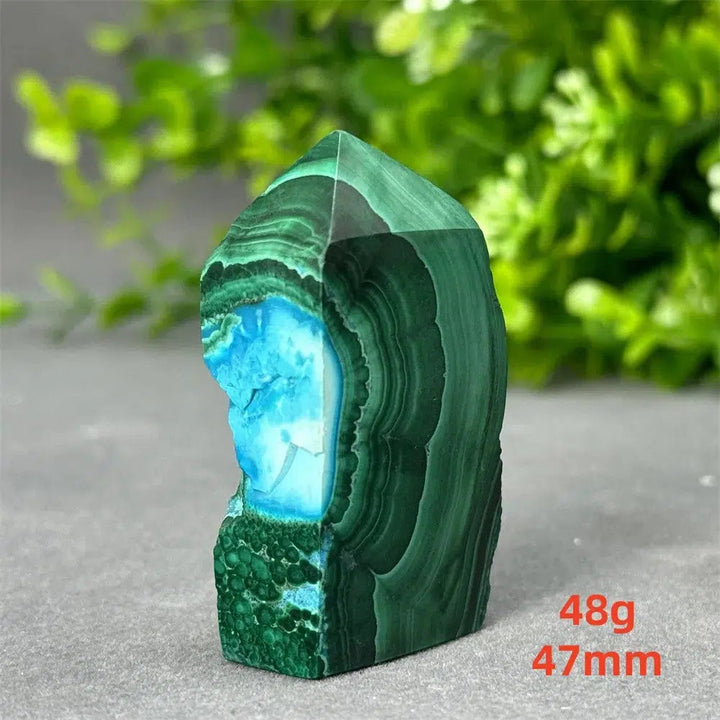 Malachite and Blue Azurite Tower