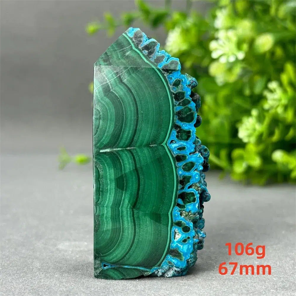 Malachite and Blue Azurite Tower