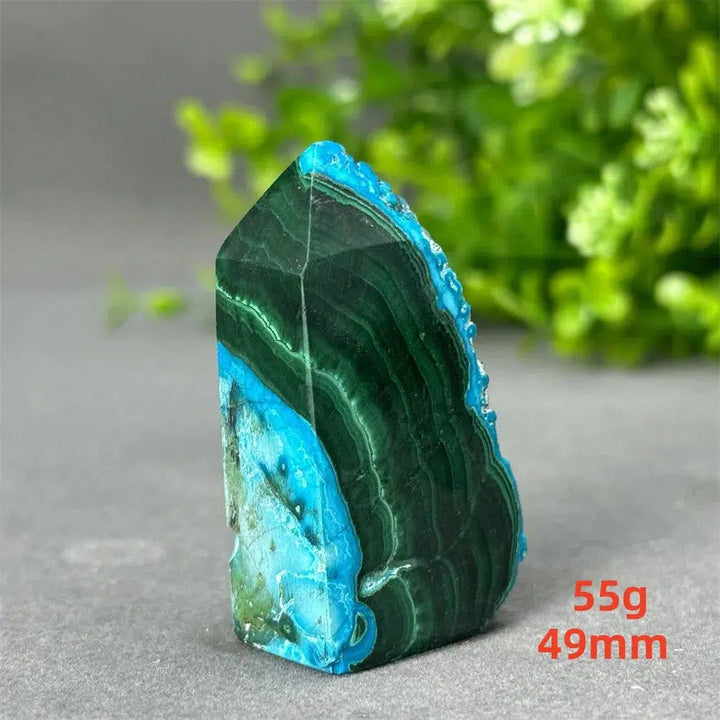 Malachite and Blue Azurite Tower