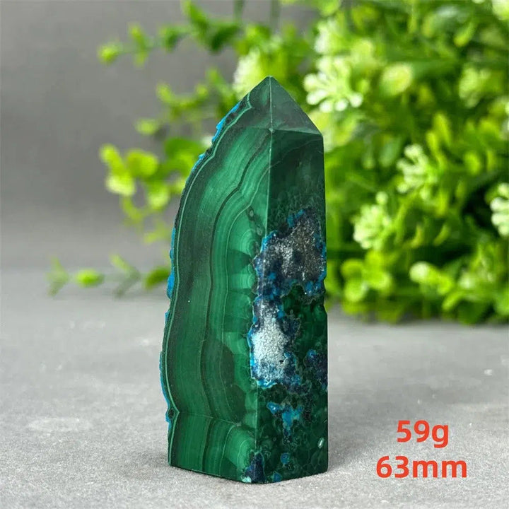 Malachite and Blue Azurite Tower