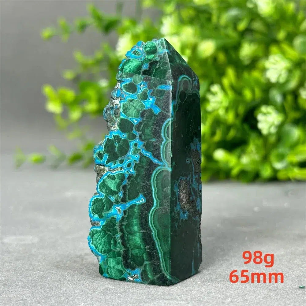 Malachite and Blue Azurite Tower