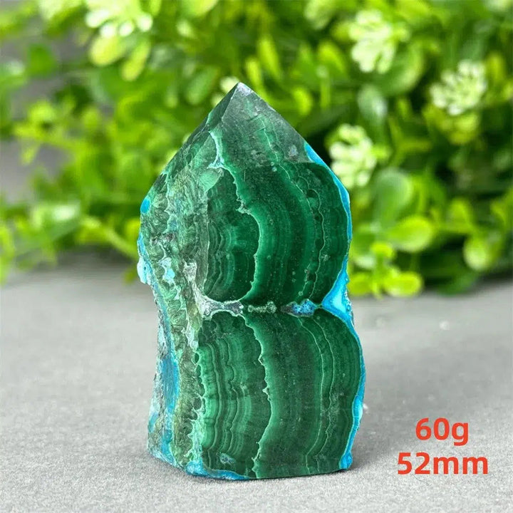 Malachite and Blue Azurite Tower