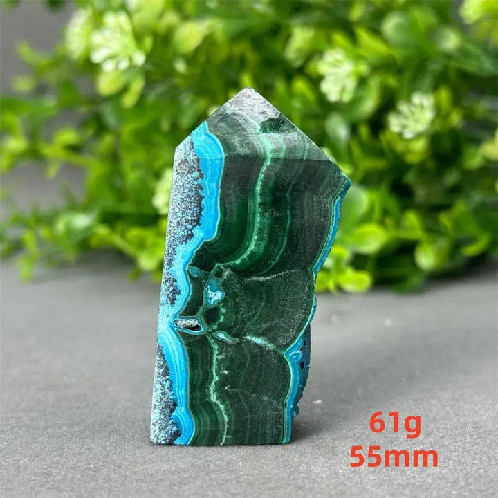 Malachite and Blue Azurite Tower