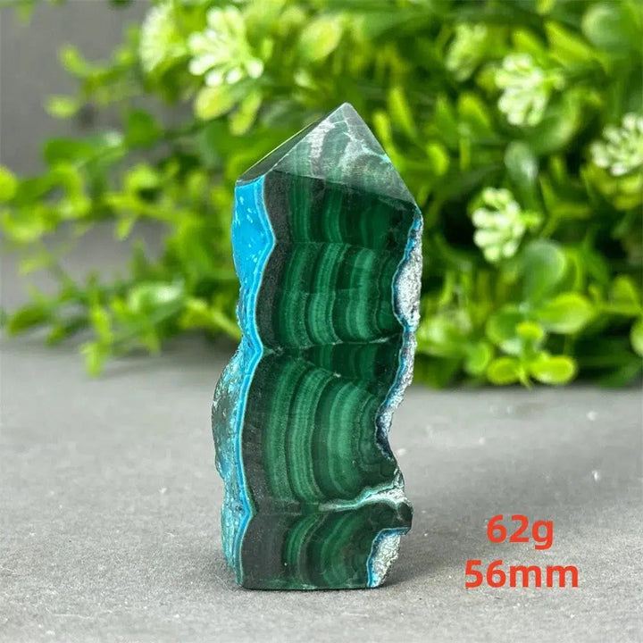 Malachite and Blue Azurite Tower