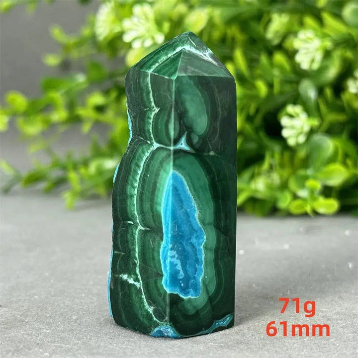 Malachite and Blue Azurite Tower