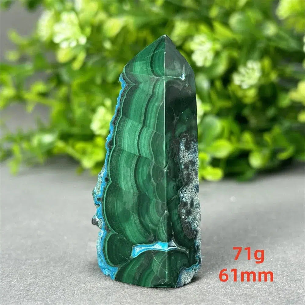 Malachite and Blue Azurite Tower