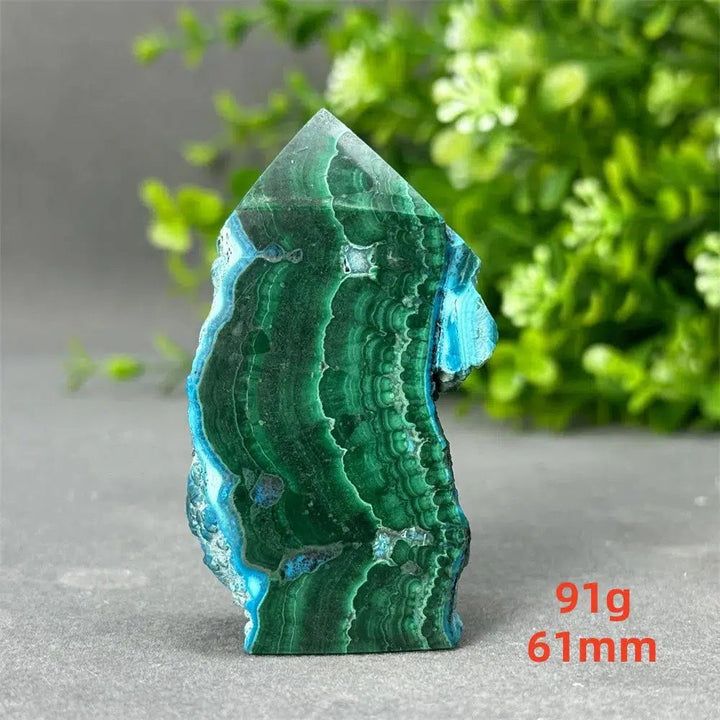 Malachite and Blue Azurite Tower