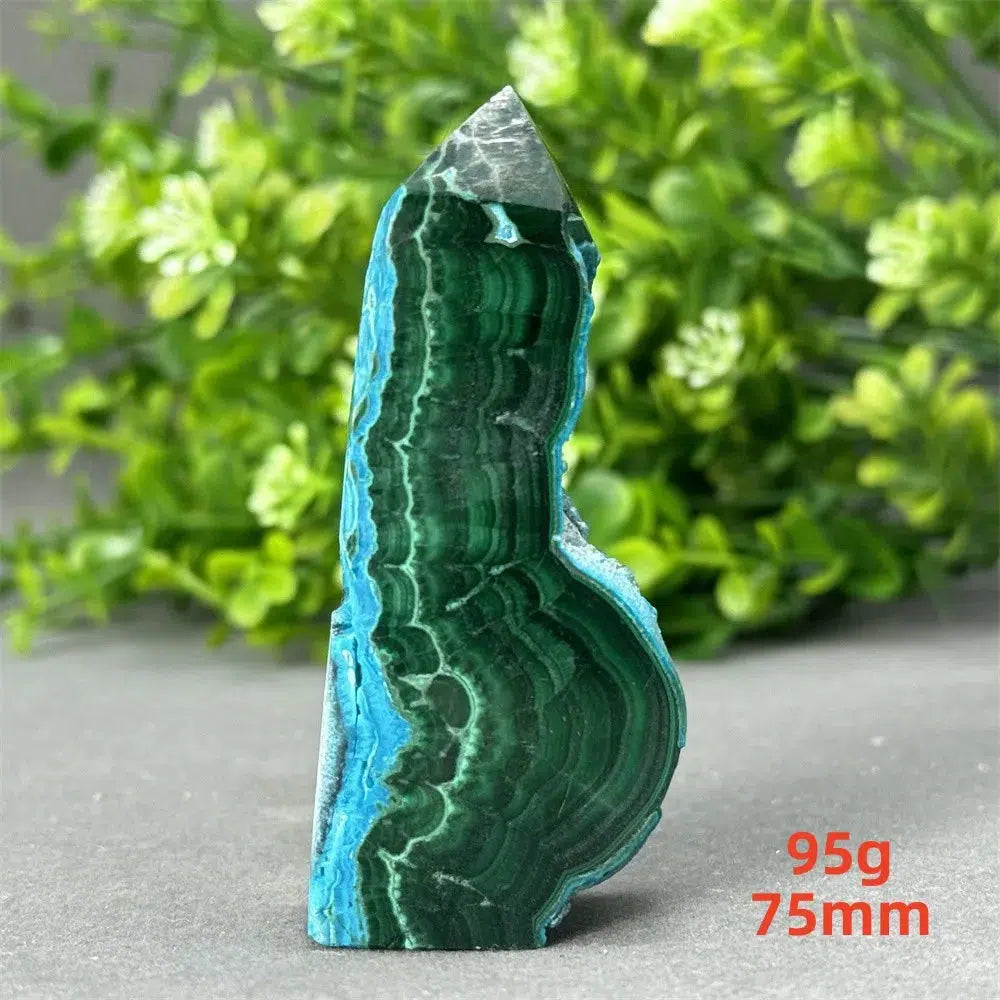 Malachite and Blue Azurite Tower