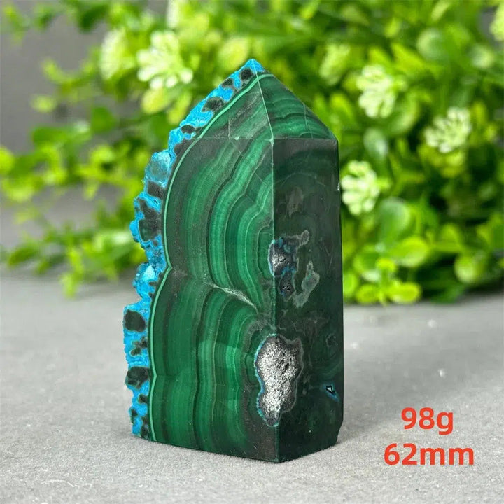 Malachite and Blue Azurite Tower