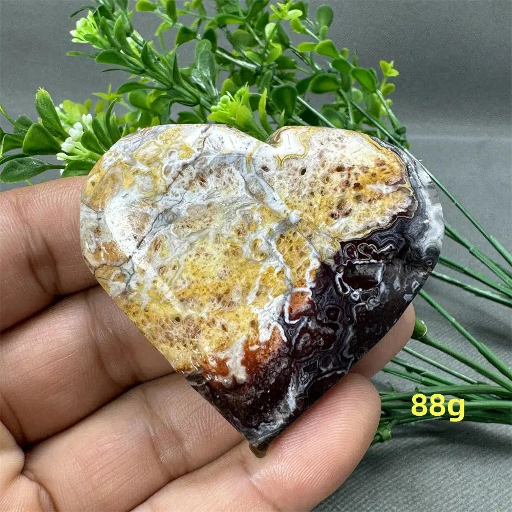 Mexican Agate Heart