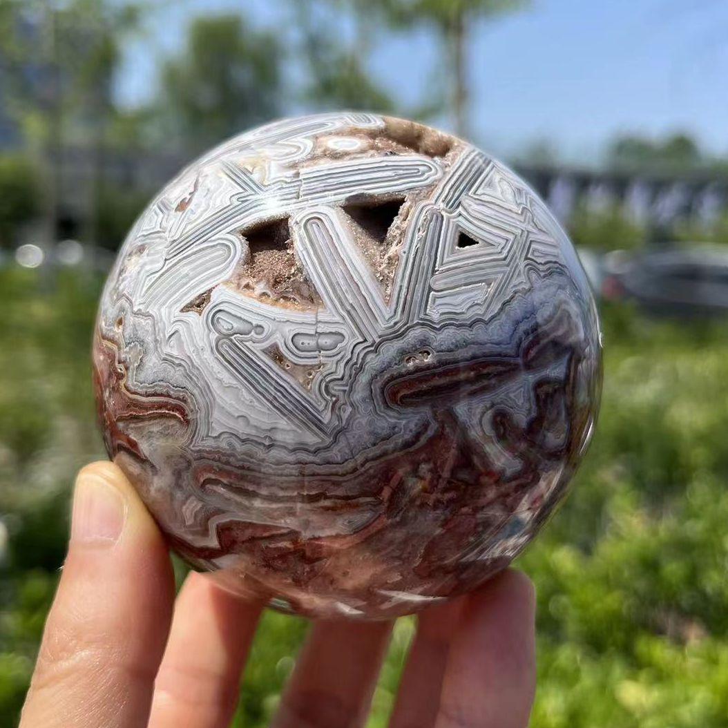 Mexican Lace Agate Sphere