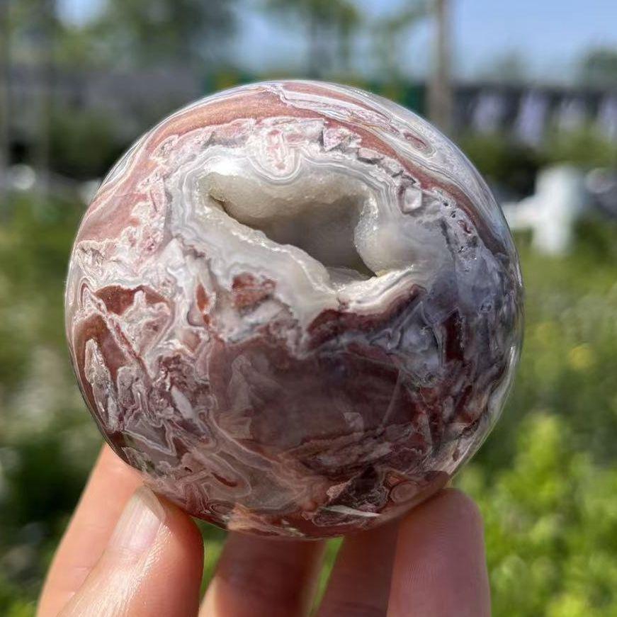 Mexican Lace Agate Sphere