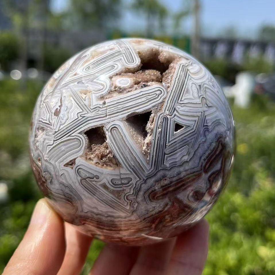 Mexican Lace Agate Sphere