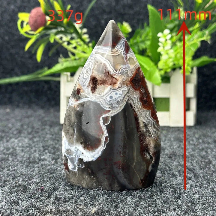 Mexican Lace Agate Torch