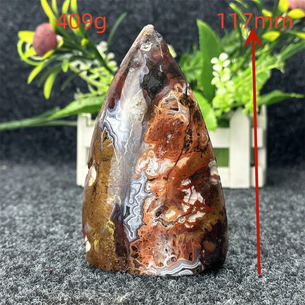 Mexican Lace Agate Torch