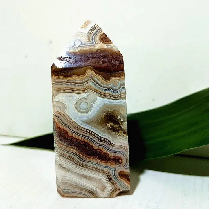 Mexican Lace Agate Tower