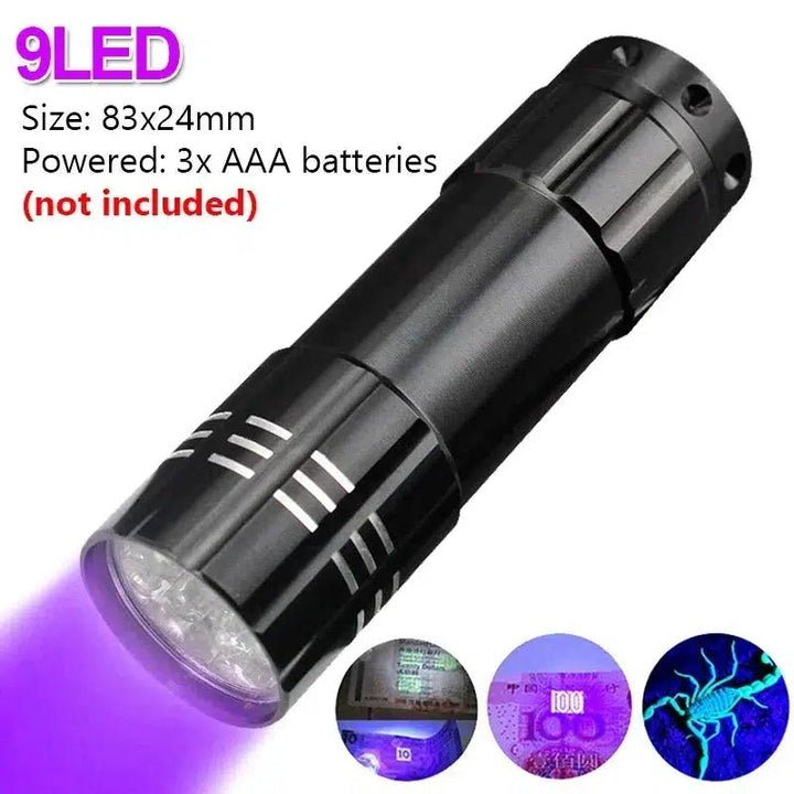 Mini UV Flashlight 365nm Ultraviolet LED