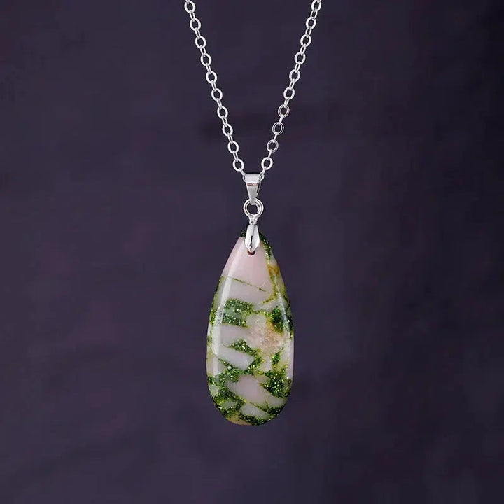 Minimalist Sea Sedient Jasper Pendant