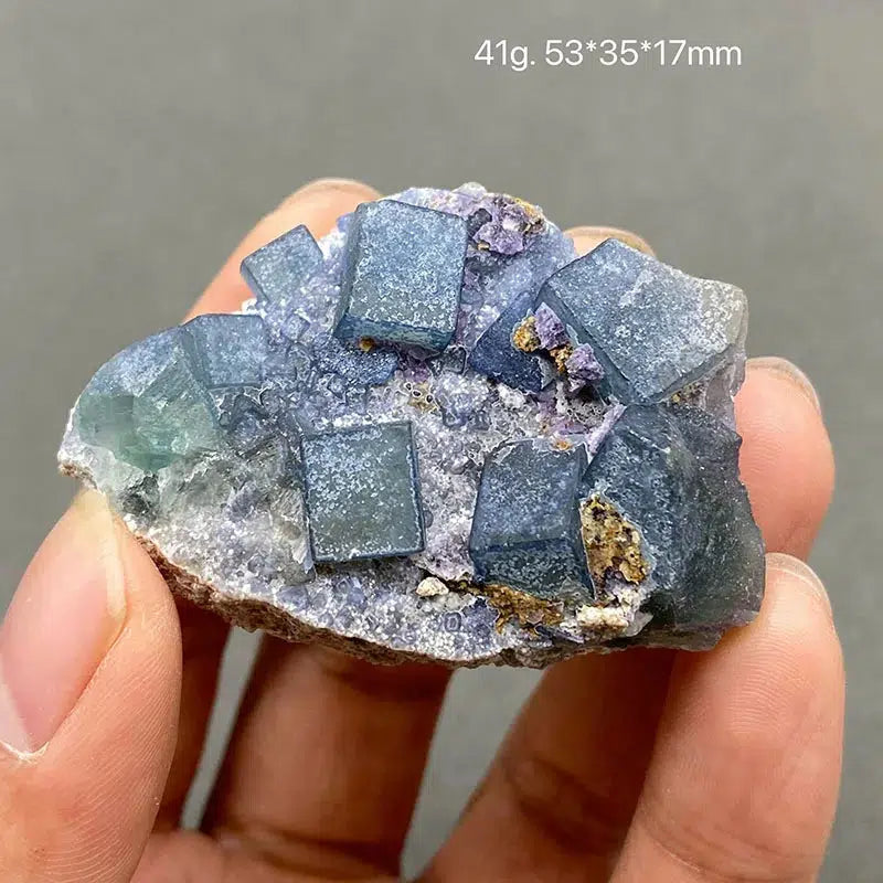 Mongolian Blue Fluorite Cluster on Matrix 'Rare'