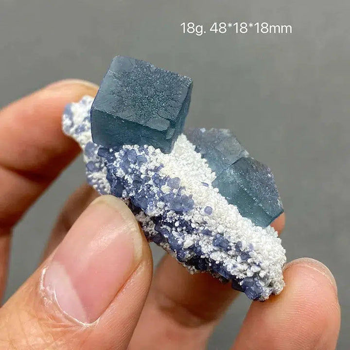 Mongolian Blue Fluorite Cluster on Matrix 'Rare'