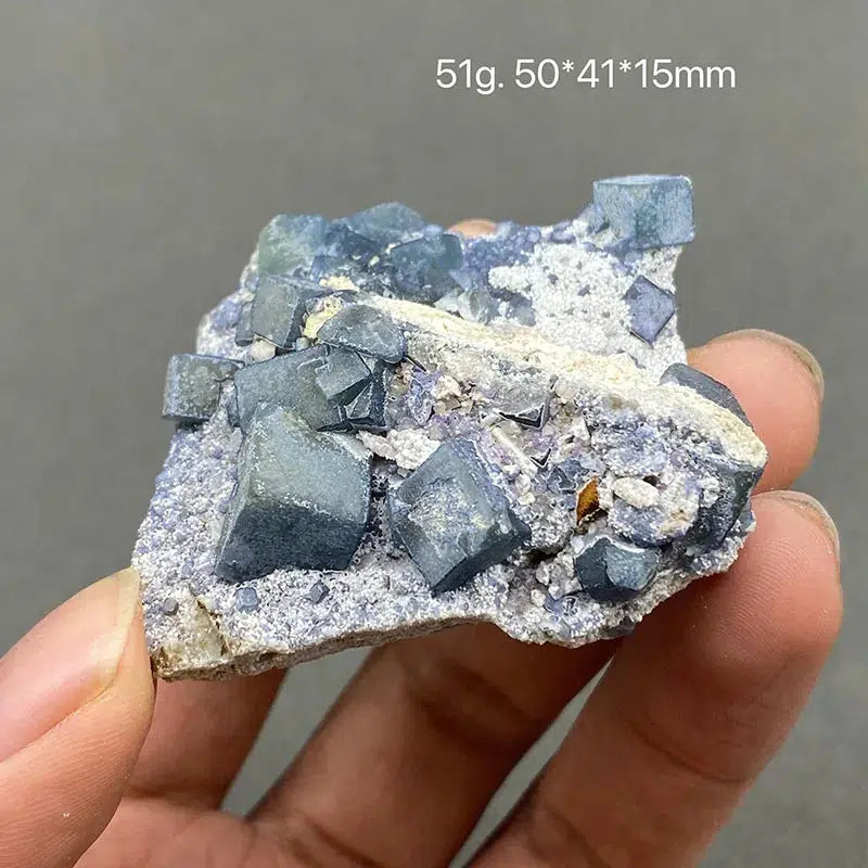 Mongolian Blue Fluorite Cluster on Matrix 'Rare'