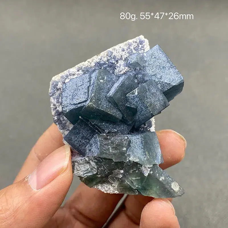 Mongolian Blue Fluorite Cluster on Matrix 'Rare'