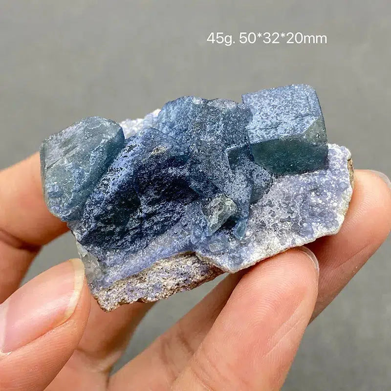 Mongolian Blue Fluorite Cluster on Matrix 'Rare'