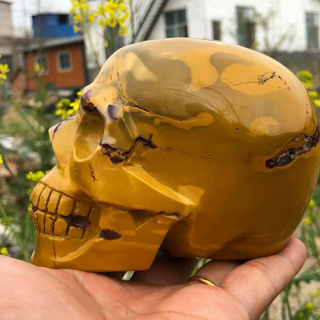 Mookaite Jasper Crystal Carved Skull