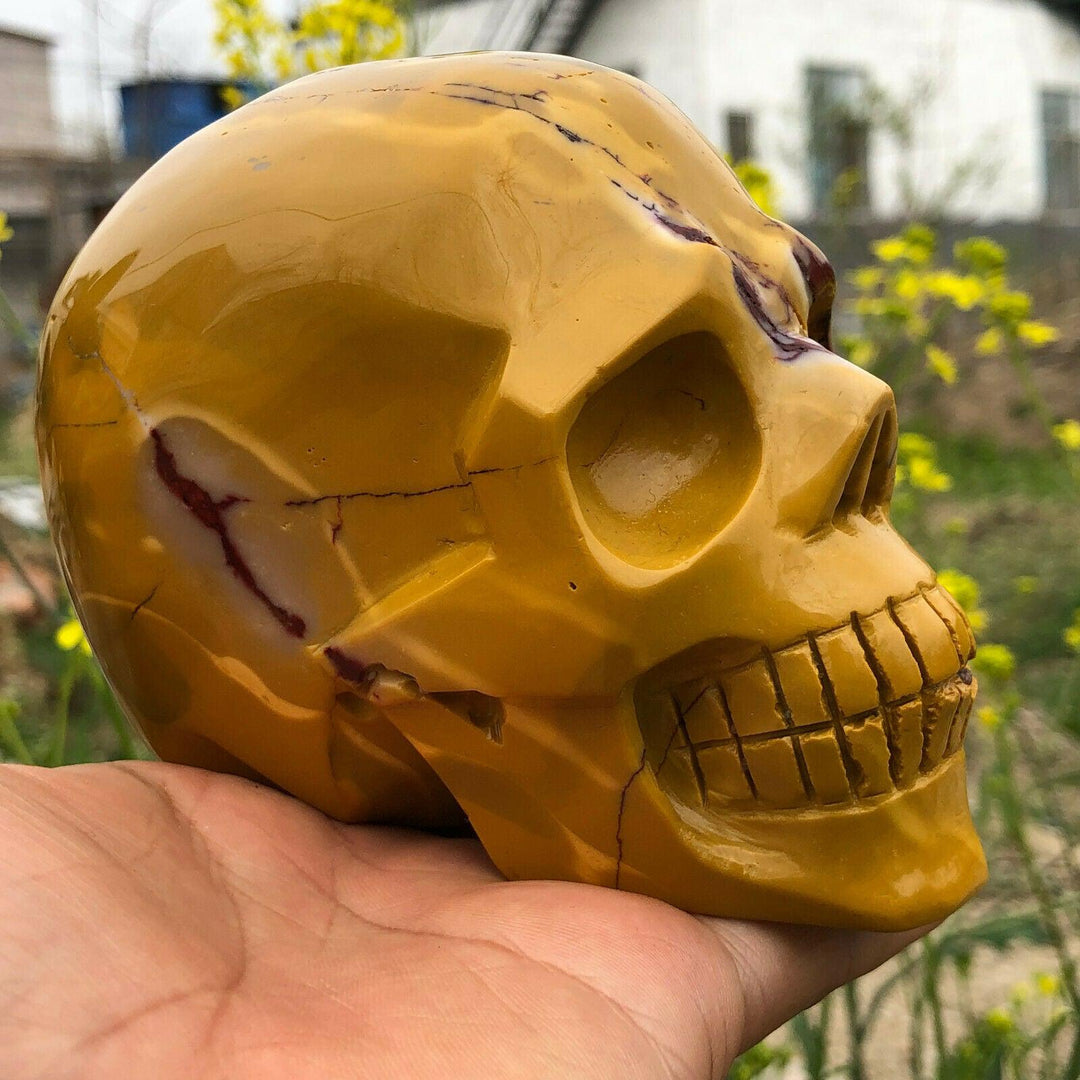 Mookaite Jasper Crystal Carved Skull