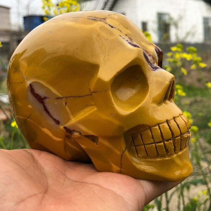 Mookaite Jasper Crystal Carved Skull