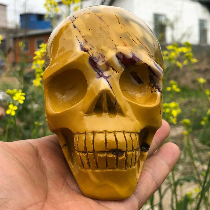 Mookaite Jasper Crystal Carved Skull