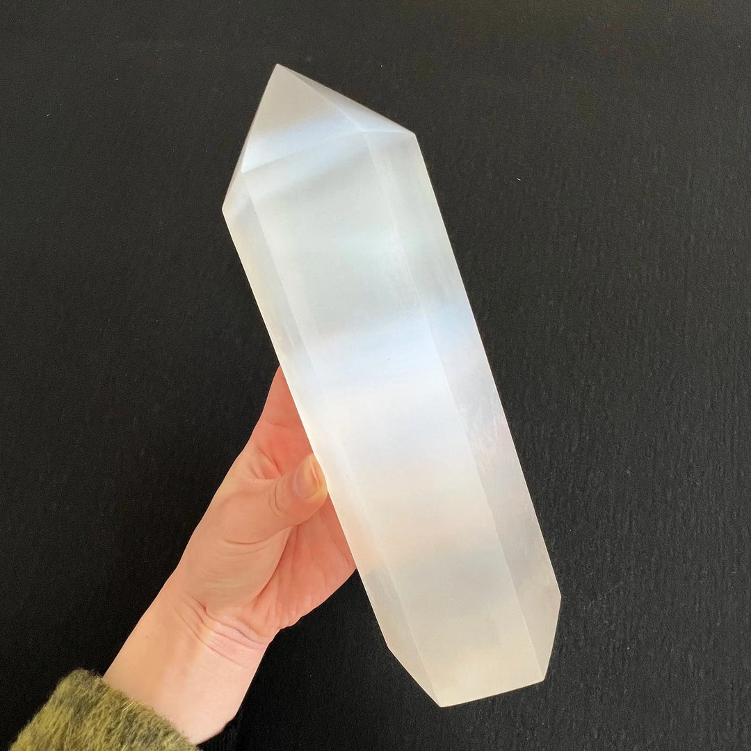 Moroccan Selenite Crystal Tower